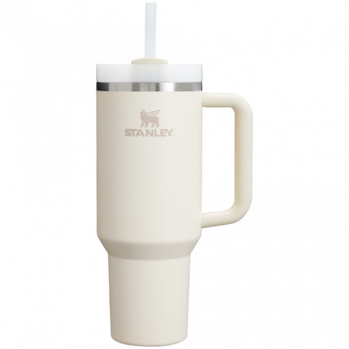 Термокружка STANLEY QUENCHER H2.0 1,18L () с трубочкой, бежевая 10-11913-088 Термокружка STANLEY QUENCHER H2.0 1,18L () с трубочкой, бежевая 10-11913-088